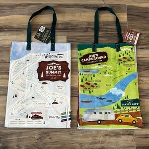 NWT Set of 2 Trader Joe's Colorado Reusable Tote Bags